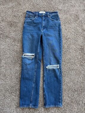 Abercrombie & Fitch The Ankle Straight Ultra High Rise Women's Jeans 26/2R EUC